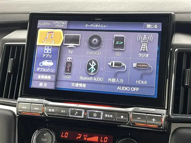 三菱 デリカＤ：５ シャモニー 福島県 2025(令7)年 0.1千km 黒Ⅱ 登録済未使用車/衝突軽減ブレーキ/・レーンキープアシスト/・ブラインドスポットモニター/・レーダークルーズコントロール/ALPINE製11インチナビ/・型番：EX11NX/・フルセグTV/BT/CD/DVD/USB/HDMI/・バックカメラ/全方位カメラ/両側パワースライドドア/パワーバックドア/アイドリングストップ/電子パーキング/・オートホールド/革巻きステアリング/・ステアリングリモコン/・ステアリングヒーター/・パドルシフト/ハーフレザーシート/・シートヒーター(運転席/助手席)/・パワーシート(運転席)/プッシュスタート/・スマートキー/・スペアキー/LEDヘッドライト/・オートライト/・フォグライト/・オートマチックハイビーム