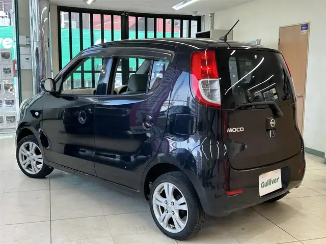 日産 モコ E 東京都 2006(平18)年 6.8万km ブルーイッシュブラック ・ワンオーナー/・ディーラーオプションナビ/（GCX513)/（ワンセグTV/Bluetooth/DVD/CD/USB/AUX/I pod)/・前ドライブレコーダー/（DRY-ST7000)/・電動格納ミラー/・LEDライト/・ライトレベライザー/・リアプライバシーガラス/・フロアマット/・バイザー/・ETC/・社外14インチアルミホイール/・スマートキー/・Wエアバッグ/ABS/・取扱説明書/・保証書