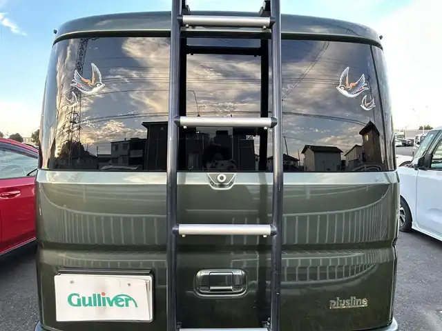 スズキ エブリィ ワゴン JPターボ 群馬県 2020(令2)年 4.2万km クールカーキPM ワンオーナー/純正ディスプレイオーディオ（DVD/Bluetooth/FM/AM/Ipod)/ドライブレコーダー（HDR360GW）/エンジンスタートボタン/社外アルミホイール（プラスラインフィールドコンクエスト）/デュアルカメラブレーキサポート/シーケンシャルLEDランプ/社外マフラー（プラスライン）/社外アルミリアラダー/サイドステップ（DA17-SSP）/牽引フック（プラスライン）/社外フロントカバー/LEDヘッドライト（POLARG)/横滑り防止/純正フロアマット/保証書/取扱証明書/スペアキー