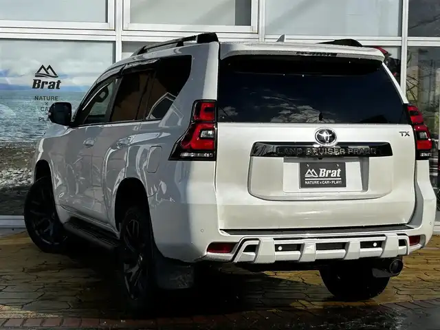 トヨタ ランドクルーザー プラド TX Lパッケージ ブラックED 道北・旭川 2021(令3)年 4.5万km ホワイトパールクリスタルシャイン メーカーオプションナビ/全方位カメラ/フルセグTV/マルチテレインモニター/サンルーフ/アドミレイションエアロ（前後）/RAYS20インチアルミホイール/コーナーセンサー/デジタルインナーミラー/ドライブレコーダー前後/黒革シート/前席パワーシート/前席シートヒーター/電動格納サードシート/ETC2.0