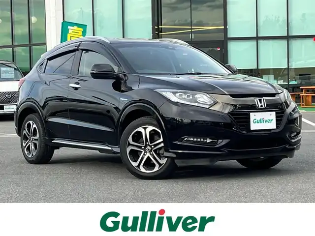 ホンダ ヴェゼル ハイブリッド Z ホンダセンシング 奈良県 2018(平30)年 6.7万km クリスタルブラックパール 純正ナビ(VXM-185VFi)/（フルセグ/BT/CD/DVD）/レーダークルーズコントロール/バックカメラ/パドルシフト/衝突軽減システム/レーンキープアシスト/ハーフレザーシート/前席シートヒーター/LEDヘッドライト/オートライト/電動格納ミラー/ETC/純正17インチAW/保証書/取り扱い説明書/スペアキーX1