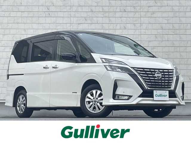 日産 セレナ ハイウェイスター V 岩手県 2020(令2)年 7.7万km ブリリアントホワイトパール 2トーン 禁煙車/4WD/ワンオーナー/両側パワースライドドア/フリップダウンモニター/純正10インチナビ/→フルセグTV/Bluetooth/CD/DVD/FM/AM/バックカメラ/全方位カメラ/ステアリングスイッチ（ナビ連動）/ハンズフリーオートスライドドア/インテリジェントクルーズコントロール/ブラインドスポットミニター/前後コーナーセンサー/電子パーキング/オートホールド/〇プッシュスタート/〇電動格納ミラー/〇ウィンカーミラー/〇ドアバイザー/〇フロアマット/〇USBポート/〇シガーソケット/オートライト/フォグライト/ドライブレコーダー/ビルトインETC/2列目サンシェード