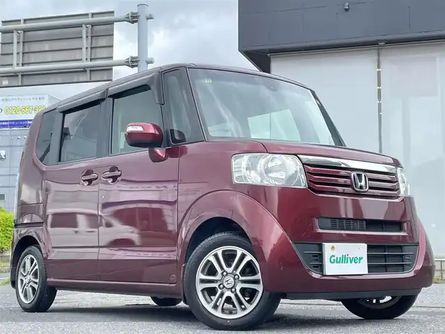 ホンダ Ｎ ＢＯＸ G SSパッケージ 千葉県 2014(平26)年 11.6万km プレミアムディープロッソパール シティブレーキアクティブシステム/両側パワースライドドア/純正メモリナビ【VXM-155VFi】/・フルセグTV/BT/DVD/ラジオ/バックカメラ/ETC/純正フロアマット/取扱説明書/保証書