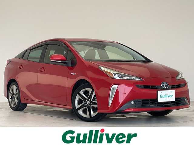 トヨタ プリウス Sツーリングセレクション 愛知県 2019(令1)年 5.5万km エモーショナルレッドⅡ 純正７型SDナビ（SDなし）/レーダークルーズコントロール/シートヒーター/バックカメラ/コーナーセンサー/純正アルミホイール/LEDヘッドライト/オートマチックハイビーム/衝突軽減システム/フルセグ/CD/DVD/Bluetooth/ETC/ステアリングスイッチ/スマートキー/プッシュスタート