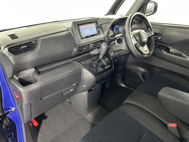 日産 ルークス ハイウェイスター X 佐賀県 2020(令2)年 8.1万km アトランティックブルー 社外ナビ　/アラウンドビューカメラ　/両側パワースライドドア　/衝突被害軽減装置　/レーンキープアシスト　/前後ドライブレコーダー　/フルセグテレビ　/サーキュレーター　/サンシェード　/ＢＴ接続　/純正アルミホイール/ETC/ヘッドライトレベライザー