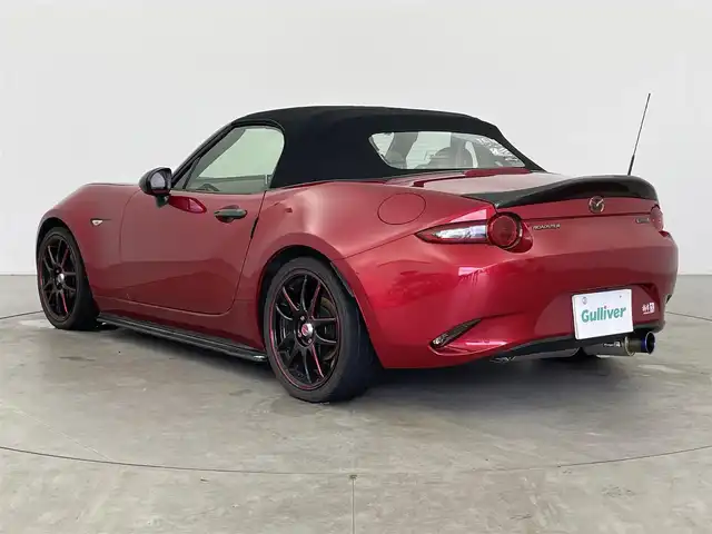マツダ ロードスター S スペシャルパッケージ 富山県 2016(平28)年 2.3万km ソウルレッドプレミアムメタリック 純正ナビ（AM/FM/CD/DVD/AUX/USB/BT）/フルセグTV/バックカメラ/カーボンボンネット/サイド・リアカーボンCSスポイラー/マツダスピードフロントリップ/TEIN車高調/柿本改マフラー/WORK１７インチAW/D・N席BRIGEバケットシート/OMPステアリング/レーダー探知機/ETC/オートLEDヘッドライト/スマートキー×２/プッシュスタート/社外フロアマット/取扱説明書/保証書