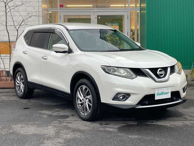 日産 エクストレイル 20Xtt エマージェンシーブレーキ 青森県 2017(平29)年 9.6万km ブリリアントホワイトパール 4WD/純正メーカーナビ・フルセグTV/CD・DVD・Bluetooth/アラウンドビューモニター/パワーバックドア/前席シートヒーター/エマージェンシーブレーキ/踏み間違い衝突防止アシスト/車線逸脱警報/フロント・バックソナー/ブラインドスポットウォーニング/クルーズコントロール/パーキングアシスト/ビルトインETC/LEDヘッドライト/フォグランプ/純正18インチアルミ/インテリキー/プッシュスタート