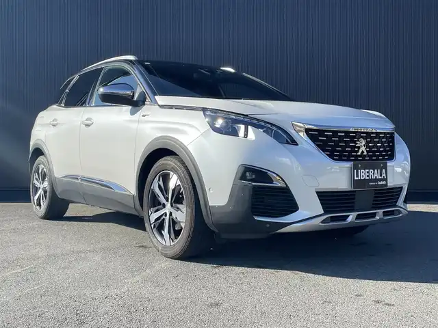 プジョー ３００８ GT ブルー HDi 静岡県 2019(令1)年 3.7万km パール ナビ・TV/Apple Carplay/サンルーフ/前後ドラレコ/衝突軽減ブレーキ/ACC BSM LKA/パドルシフト/ワイヤレス充電/インテリジェントハイビーム/360°カメラ/前席シートヒーター