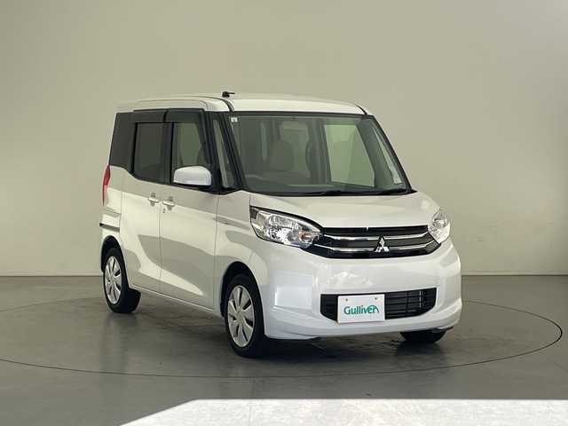 三菱 ｅＫスペース E 長野県 2017(平29)年 2.3万km シルキーホワイト パナソニックナビ/ＣＤ再生/地デジＴＶ/両側スライドドア/アイドリングストップ/ライトレベライザー/電動格納ミラー/ＥＴＣ/キーレス/フロアマット