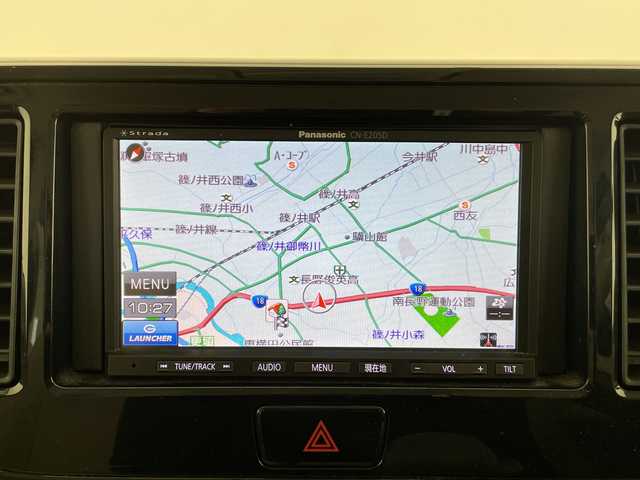 三菱 ｅＫスペース E 長野県 2017(平29)年 2.3万km シルキーホワイト パナソニックナビ/ＣＤ再生/地デジＴＶ/両側スライドドア/アイドリングストップ/ライトレベライザー/電動格納ミラー/ＥＴＣ/キーレス/フロアマット