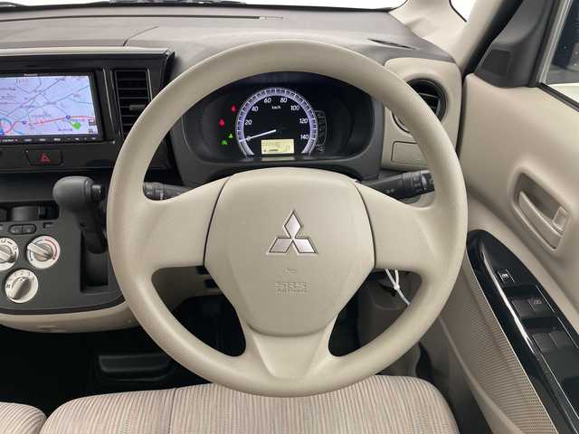 三菱 ｅＫスペース E 長野県 2017(平29)年 2.3万km シルキーホワイト パナソニックナビ/ＣＤ再生/地デジＴＶ/両側スライドドア/アイドリングストップ/ライトレベライザー/電動格納ミラー/ＥＴＣ/キーレス/フロアマット