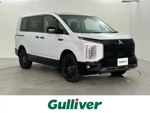 三菱 デリカＤ：５ シャモニー 福井県 2025(令7)年 0.1千km 白Ⅱ 4WD/届出済未使用車/アダプティブクルーズコントロール/レーンキープアシスト/車線逸脱警報/衝突軽減ブレーキ/ブラインドスポットモニター/両側パワースライドドア/パワーバックドア/ハーフレザーシート/前席シートヒーター/運転席パワーシート/ステアリングヒーター/パドルシフト/MTモード付AT/LEDヘッドライト/オートライト/オートマチックハイビーム/リアフォグランプ/電動格納ミラー/ウィンカーミラー/電動ホールド/オートホールド/純正18インチAW装着/プッシュスタート/スマートキー/スペアキー1本/取扱説明書/保証書/オリジナルナビ取付パッケージ＋リアモニター取付パッケージ