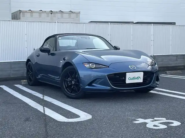 マツダ ロードスター S スペシャルパッケージ 群馬県 2019(平31)年 7.9万km クリスタルブルー オープンカー/ドライブレコーダー/ETC/純正ナビ（FM/AM・フルセグ・BT）/シートヒーター/DVD再生/スマートキー/プッシュスタート/前後コーナーセンサー/バックカメラ/LEDヘットライト