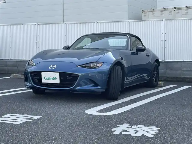 マツダ ロードスター S スペシャルパッケージ 群馬県 2019(平31)年 7.9万km クリスタルブルー オープンカー/ドライブレコーダー/ETC/純正ナビ（FM/AM・フルセグ・BT）/シートヒーター/DVD再生/スマートキー/プッシュスタート/前後コーナーセンサー/バックカメラ/LEDヘットライト