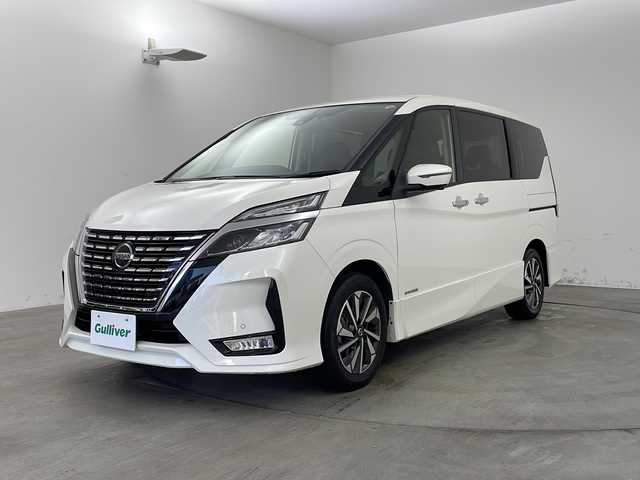 日産 セレナ ハイウェイスター V 兵庫県 2021(令3)年 2.3万km ブリリアントホワイトパール ・純正9インチナビ&TV&CD&DVD&SD&BT/・アラウンドビューモニター/・プロパイロット/・プリクラッシュセーフティ/・レーンキープアシスト/・レーダークルーズコントロール/・クリアランスソナー/・電動パーキングブレーキ/・オートブレーキホールド/・エマージェンシーブレーキ/・ビルトインETC/・デジタルインナーミラー/・ドライブレコーダー/・両側パワースライドドア/・ハンズフリースライドドア/・LEDライト/・純正16インチアルミホイール/・社外革調シートカバー/・スマートキー/・保証書/・取扱説明書