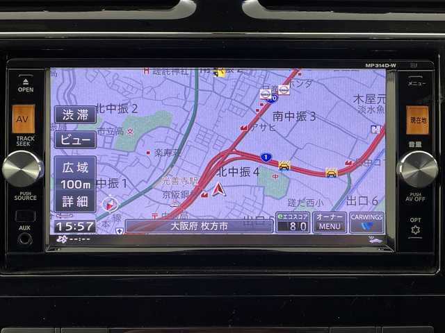 日産 セレナ HWS S HV Vセレ +Sefty 大阪府 2015(平27)年 6.4万km ブリリアントホワイトパール 純正SDナビ/CD/DVD/SD/Bluetooth/フルセグTV/バックカメラ/両側パワースライドドア/クルーズコントロール/エマージェンシーブレーキ/車線逸脱警報/LEDヘッドライト/オートライト/フォグランプ/スマートキー/プッシュスタート/ETC/シートバックテーブル/電動格納ミラー/純正フロアマット/純正ドアバイザー/純正アルミホイール