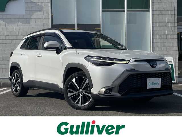 トヨタ カローラ クロス ハイブリッド Z 徳島県 2022(令4)年 5万km プラチナホワイトパールマイカ 〇純正ディスプレイオーディオ/〇フルセグTV/○Bluetooth	/〇バックカメラ	/〇ETC	/〇ワンオーナー/〇プリクラッシュセーフティ	/〇レーントレーシングアシスト/〇レーダークルーズコントロール	/〇オートマチックハイビーム/〇ロードサインアシスト/〇パーキングサポートブレーキ/〇LEDヘッドランプ/〇LEDシーケンシャルターンランプ/〇LEDフロントフォグランプ/〇ルーフレール/〇リアスポイラー	/○オートマチックハイビーム	/〇オートライト				/〇純正18インチアルミ			/〇シートヒーター	/〇パワーシート/〇パワーバックドア	/〇左右独立温度調整オートエアコン	/〇スマートエントリー	/〇スタートシステム