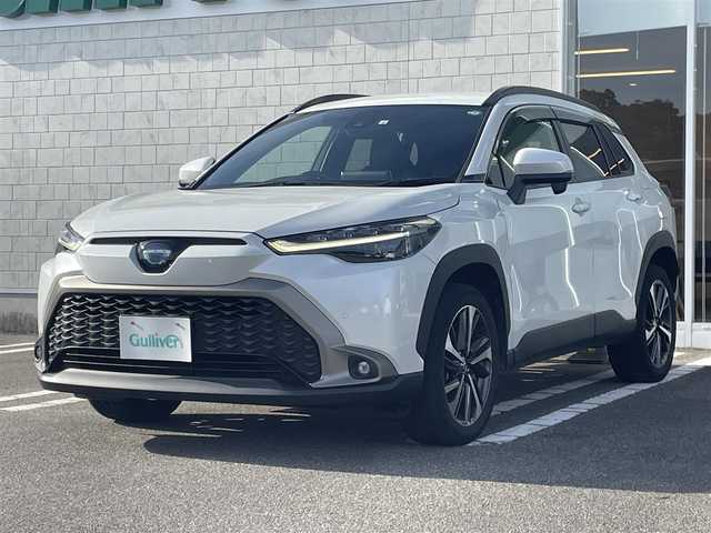 トヨタ カローラ クロス ハイブリッド Z 徳島県 2022(令4)年 5万km プラチナホワイトパールマイカ 〇純正ディスプレイオーディオ/〇フルセグTV/○Bluetooth	/〇バックカメラ	/〇ETC	/〇ワンオーナー/〇プリクラッシュセーフティ	/〇レーントレーシングアシスト/〇レーダークルーズコントロール	/〇オートマチックハイビーム/〇ロードサインアシスト/〇パーキングサポートブレーキ/〇LEDヘッドランプ/〇LEDシーケンシャルターンランプ/〇LEDフロントフォグランプ/〇ルーフレール/〇リアスポイラー	/○オートマチックハイビーム	/〇オートライト				/〇純正18インチアルミ			/〇シートヒーター	/〇パワーシート/〇パワーバックドア	/〇左右独立温度調整オートエアコン	/〇スマートエントリー	/〇スタートシステム