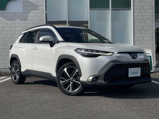 トヨタ カローラ クロス ハイブリッド Z 徳島県 2022(令4)年 5万km プラチナホワイトパールマイカ 〇純正ディスプレイオーディオ/〇フルセグTV/○Bluetooth	/〇バックカメラ	/〇ETC	/〇ワンオーナー/〇プリクラッシュセーフティ	/〇レーントレーシングアシスト/〇レーダークルーズコントロール	/〇オートマチックハイビーム/〇ロードサインアシスト/〇パーキングサポートブレーキ/〇LEDヘッドランプ/〇LEDシーケンシャルターンランプ/〇LEDフロントフォグランプ/〇ルーフレール/〇リアスポイラー	/○オートマチックハイビーム	/〇オートライト				/〇純正18インチアルミ			/〇シートヒーター	/〇パワーシート/〇パワーバックドア	/〇左右独立温度調整オートエアコン	/〇スマートエントリー	/〇スタートシステム