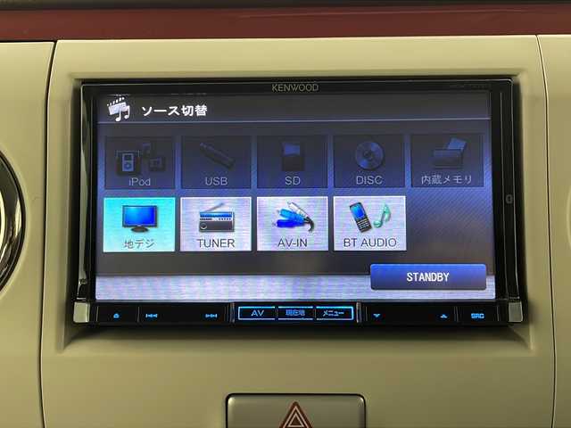 スズキ ラパン ショコラ X 栃木県 2015(平27)年 5万km フェニックスレッドパール SDナビ/　AM/FM/DVD/CD/BT/SD/USB/バックカメラ/アイドリングストップ/ETC/HIDヘッドライト/オートライト/電格ウィンカーミラー/ドアバイザー/純正フロアマット/純正ドアバイザー