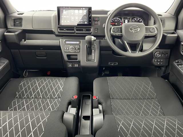 ダイハツ アトレー バン RS 道央・札幌 2025(令7)年 0.2万km ブラックマイカメタリック ・4WD/・寒冷地仕様/・純正9インチディスプレイオーディオ/Bluetooth、HDMI、AndroidAuto/Apple　Carplay フルセグTV/・両側パワースライドドア/・純正ビルトインETC/・バックカメラ/・スマートアシスト/・アダプティブクルーズコントロール/・LEDヘッドライト/・オートライト/・オートマチックハイビーム/・社外ドライブレコーダー