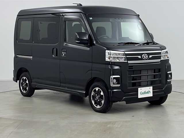 ダイハツ アトレー バン RS 道央・札幌 2025(令7)年 0.2万km ブラックマイカメタリック ・4WD/・寒冷地仕様/・純正9インチディスプレイオーディオ/Bluetooth、HDMI、AndroidAuto/Apple　Carplay フルセグTV/・両側パワースライドドア/・純正ビルトインETC/・バックカメラ/・スマートアシスト/・アダプティブクルーズコントロール/・LEDヘッドライト/・オートライト/・オートマチックハイビーム/・社外ドライブレコーダー