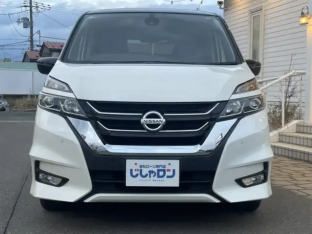 日産 セレナ ハイウェイスター プロパイロットED 秋田県 2016(平28)年 12.7万km ブリリアントホワイトパール 2トーン (株)IDOMが運営する【じしゃロン鳩ヶ谷店】の自社ローン専用車両になりますこちらは現金またはオートローンご利用時の価格です。自社ローンご希望の方は別途その旨お申付け下さい/プロパイロットエディション/プロパイロット/エマージェンシーブレーキ/インテリジェント パーキングアシスト（駐車支援システム）/インテリジェント LI（車線逸脱防止支援システム）/インテリジェント DA（ふらつき警報）/踏み間違い衝突防止アシスト/標識検知機能（進入禁止標識検知、最高速度標識検知、/一時停止標識検知）/フロント&バックソナー/SRSカーテンエアバッグシステム&/サイドエアバッグシステム〈前席〉/純正SDナビ【CD/DVD/Blu-ray/SD/Bluetooth/Apple CarPlay/android auto/HDMI/iPod】/フルセグTV/バックカメラ/フリップダウンモニター/オートデュアルエアコン/両側パワースライドドア/ハンズフリースライドドア/ETC/LEDヘッドライト/スペアキー×1