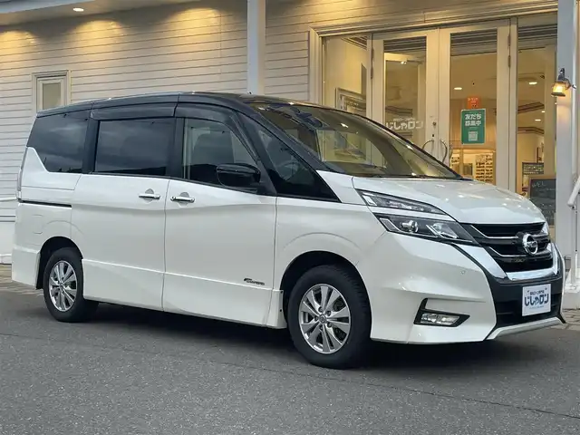 日産 セレナ ハイウェイスター プロパイロットED 秋田県 2016(平28)年 12.7万km ブリリアントホワイトパール 2トーン (株)IDOMが運営する【じしゃロン鳩ヶ谷店】の自社ローン専用車両になりますこちらは現金またはオートローンご利用時の価格です。自社ローンご希望の方は別途その旨お申付け下さい/プロパイロットエディション/プロパイロット/エマージェンシーブレーキ/インテリジェント パーキングアシスト（駐車支援システム）/インテリジェント LI（車線逸脱防止支援システム）/インテリジェント DA（ふらつき警報）/踏み間違い衝突防止アシスト/標識検知機能（進入禁止標識検知、最高速度標識検知、/一時停止標識検知）/フロント&バックソナー/SRSカーテンエアバッグシステム&/サイドエアバッグシステム〈前席〉/純正SDナビ【CD/DVD/Blu-ray/SD/Bluetooth/Apple CarPlay/android auto/HDMI/iPod】/フルセグTV/バックカメラ/フリップダウンモニター/オートデュアルエアコン/両側パワースライドドア/ハンズフリースライドドア/ETC/LEDヘッドライト/スペアキー×1