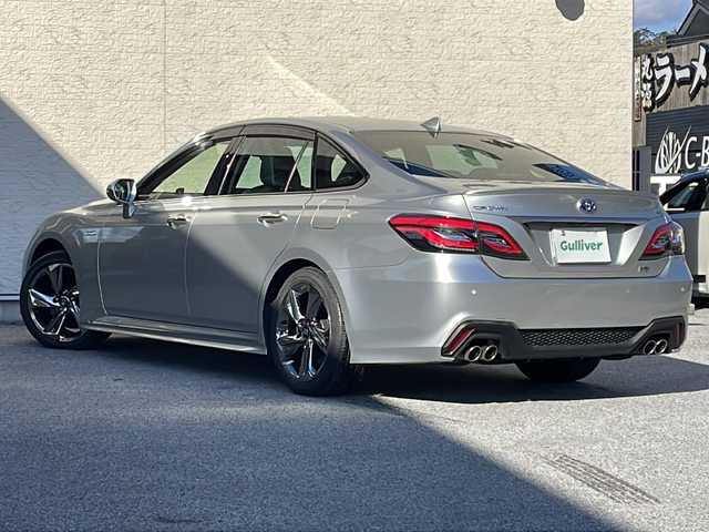 トヨタ クラウン ハイブリッド RS アドバンス 滋賀県 2018(平30)年 3.2万km プレシャスシルバー メーカーナビ/　【AM・FM/USB/Bluetooth/AUX/TV】/バックカメラ/黒レザーシート/シートヒーター＆ベンチレーション/追従式クルーズコントロール/横滑り防止システム/ブラインドスポットモニター/衝突軽減防止システム/ロードサインアシスト/パーキングサポート/コーナーセンサー/パドルシフト/ステアリングヒーター/プッシュスタート/ドライブレコーダー/ETC2.0