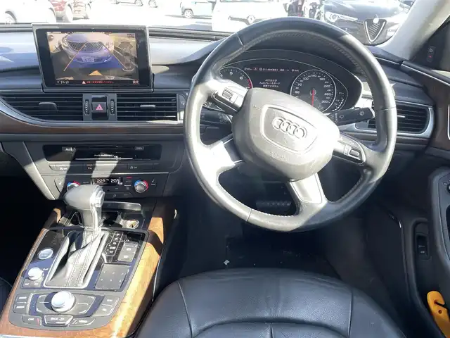 アウディ Ａ６ 2．8 FSI クワトロ 香川県 2014(平26)年 18.2万km ムーンライトブルーパールエフェクト ナビ/バックカメラ/黒革シート/パワーシート/シートヒーター全席/18インチAW/ETC