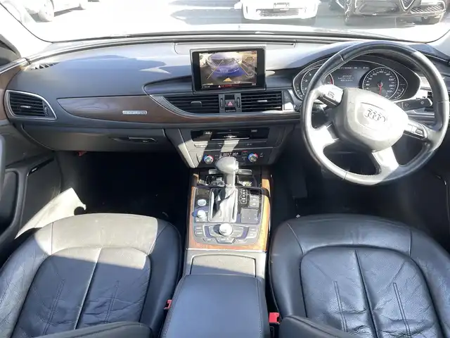 アウディ Ａ６ 2．8 FSI クワトロ 香川県 2014(平26)年 18.2万km ムーンライトブルーパールエフェクト ナビ/バックカメラ/黒革シート/パワーシート/シートヒーター全席/18インチAW/ETC