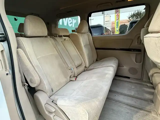 トヨタ ヴェルファイア 2．4V 千葉県 2013(平25)年 4.9万km ホワイトパールクリスタルシャイン 純正7インチHDDナビ（BT/Blu-ray/DVD/CD)/　B-Cas無し/フルセグ（走行中不可）/アルパイン　フリップダウンモニター/コムテック　ドラレコ　（360度・リア）/クルーズコントロール/運転席・助手席　パワーシート/助手席　オットマン/運転席　シートメモリ/ETC/両側パワースラド/HIDライト/スペアキー