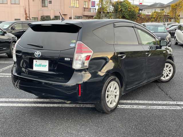 トヨタ プリウス α S 千葉県 2017(平29)年 12.1万km アティチュードブラックマイカ ナビＮＳＺＴ－Ｗ６６Ｔ　ＤＶＤ　ドラレコ　ＵＳＢ　フルセグTV　革調シートカバー　ビルトインETC　プッシュスタート　スマートキー　ステアリングスイッチ　外ツィーター　オートライト