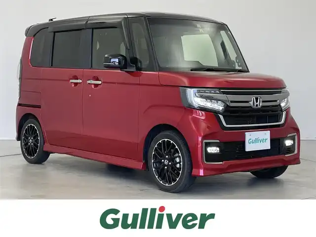 ホンダ Ｎ ＢＯＸ カスタム L ターボ 埼玉県 2022(令4)年 1.5万km 赤／黒 純正８インチナビ　バックカメラ　両側パワースライドドア　ＥＴＣ　シートヒーター　ドライブレコーダー　レーダークルーズコントロール　純正アルミ　スマートキー　オートライト　ＬＥＤライト　地デジＴＶ