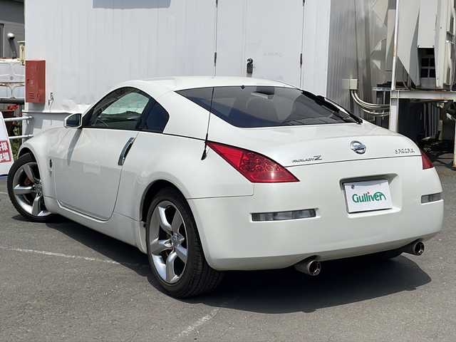 日産 フェアレディ Ｚ バージョンST 道央・札幌 2007(平19)年 8.5万km ホワイトパール ・純正CD/・革シート/・運転席パワーシート/・前席シートヒーター/・ETC/・横滑り防止/・BOSEスピーカー/・キーレス/・HID/・電格ミラー/・社外マフラー