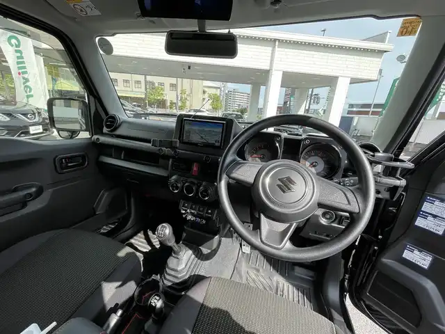 スズキ ジムニー XL 岡山県 2020(令2)年 4.3万km ブルーイッシュブラックパール3 登録時走行距離42300km/社外ナビ/（TV）/B+S車外カメラ/4WD/ダウンヒルアシストコントロール/背面タイヤ/D+Nシートヒーター/ビルトインETC/プッシュスタート/スマートキー/電動格納ミラー/純正１６インチアルミホイール/ハロゲンヘッドライト/W+SIDEエアバック/純正フロアマット/パワーステアリング/パワーウィンドウ