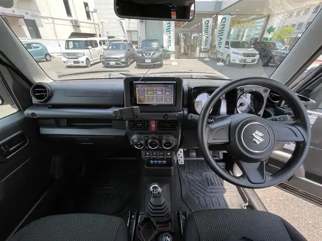 スズキ ジムニー XL 岡山県 2020(令2)年 4.3万km ブルーイッシュブラックパール3 登録時走行距離42300km/社外ナビ/（TV）/B+S車外カメラ/4WD/ダウンヒルアシストコントロール/背面タイヤ/D+Nシートヒーター/ビルトインETC/プッシュスタート/スマートキー/電動格納ミラー/純正１６インチアルミホイール/ハロゲンヘッドライト/W+SIDEエアバック/純正フロアマット/パワーステアリング/パワーウィンドウ