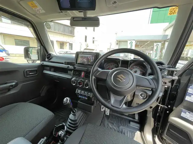 スズキ ジムニー XL 岡山県 2020(令2)年 4.3万km ブルーイッシュブラックパール3 登録時走行距離42300km/社外ナビ/（TV）/B+S車外カメラ/4WD/ダウンヒルアシストコントロール/背面タイヤ/D+Nシートヒーター/ビルトインETC/プッシュスタート/スマートキー/電動格納ミラー/純正１６インチアルミホイール/ハロゲンヘッドライト/W+SIDEエアバック/純正フロアマット/パワーステアリング/パワーウィンドウ