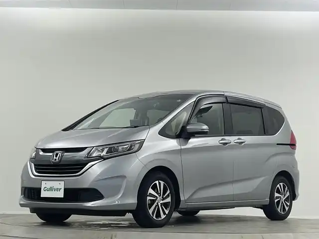 ホンダ フリード＋ G ホンダセンシング 埼玉県 2016(平28)年 12.2万km ルナシルバーM 純正ナビ 両側電動スライドドア バックカメラ LEDヘッドライト ETC　前後ドライブレコーダー　追従走行　寒冷地仕様　フルフラット　ウォークスルー　ハーフレザーシート　フルセグ　衝突被害軽減