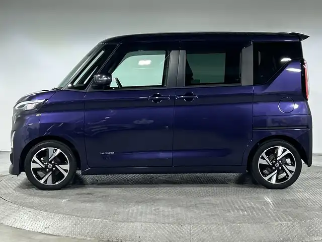 日産 ルークス HWS Gターボ プロパイロットED 神奈川県 2020(令2)年 2.7万km アメジストパープル プロパイロット/アラウンドビューモニター/両側電動スライドドア/ハンズフリー/電動サイドブレーキ/オートブレーキホールド/アイドリングストップ機能/革巻きステアリング/ステアリングスイッチ/Autoライト/LEDヘッドライト/フォグランプ/自動防眩ミラー/コーナーセンサー/シートリフター/インテリジェントキー/プッシュスタートボタン/電動格納ミラー/ウィンカーミラー/SOSコール/純正フロアマット/純正15インチアルミホイール/ドアバイザー