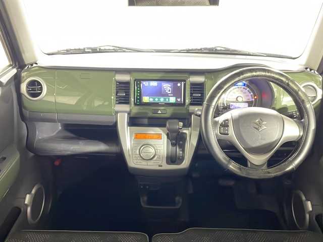 スズキ ハスラー G 沖縄県 2018(平30)年 3.7万km クールカーキPM 禁煙車　/ワンオーナー　/社外オーディオ[PVH-9300DVSZS]/（Ｂｌｕｅｔｏｏｔｈ　ＣＤ　ＤＶＤ）　/バックカメラ　/フロントバンパーガード　/マッドガード　/衝突被害軽減ブレーキ　/車線逸脱警報機能　/横滑り防止装置　/シートヒーター/ステアリングスイッチ/プッシュスタート/社外アルミホイール/純正ドアバイザー