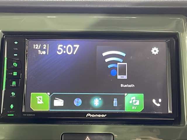 スズキ ハスラー G 沖縄県 2018(平30)年 3.7万km クールカーキPM 禁煙車　/ワンオーナー　/社外オーディオ[PVH-9300DVSZS]/（Ｂｌｕｅｔｏｏｔｈ　ＣＤ　ＤＶＤ）　/バックカメラ　/フロントバンパーガード　/マッドガード　/衝突被害軽減ブレーキ　/車線逸脱警報機能　/横滑り防止装置　/シートヒーター/ステアリングスイッチ/プッシュスタート/社外アルミホイール/純正ドアバイザー