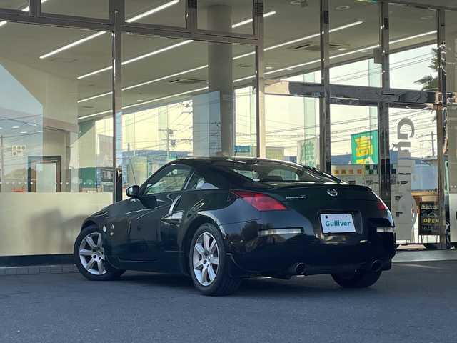 日産 フェアレディ Ｚ 福島県 2003(平15)年 9.6万km スーパーブラック ６ＭＴ　メーカーナビ　純正アルミホイール　ＨＩＤヘッドライト　純正フロアマット　ＥＴＣ　修復歴無　保証書　取扱説明書　スペアキー