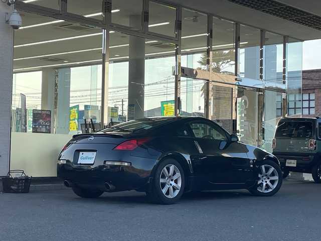 日産 フェアレディ Ｚ 福島県 2003(平15)年 9.6万km スーパーブラック ６ＭＴ　メーカーナビ　純正アルミホイール　ＨＩＤヘッドライト　純正フロアマット　ＥＴＣ　修復歴無　保証書　取扱説明書　スペアキー