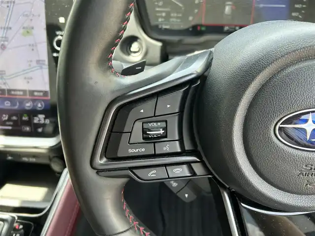 スバル レヴォーグ 1．8STIスポーツ EX 愛知県 2023(令5)年 2.7万km クリスタルホワイトP ワンオーナー/純メーカー11.6インチナビテレビ/フルセグテレビ/サンルーフ/黒赤コンビレザーシート/デジタルインナーミラー/STiアンダースポイラー/ドライブレコーダー/バックサイドカメラ/パワーバックドア/純18インチAW/レーダークルースコントロール/新車保証書.取説/スペアキー
