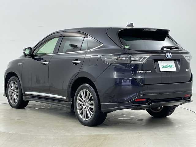 トヨタ ハリアー ハイブリッド プレミアム 道央・札幌 2014(平26)年 6.7万km スパークリングブラックパールクリスタルシャイン ・ワンオーナー/・純正ナビCD/DVD/BT/AUX/フルセグTV/・JBLサウンド/・純正エアロ　フロント/サイド/リア/・パワーバックドア/・TVキャンセラー/・クルーズコントロール/・ハーフレザーシート/・社外ドライブレコーダー/・LEDヘッドライト/・オートライト/・オートマチックハイビーム/・スペアキー