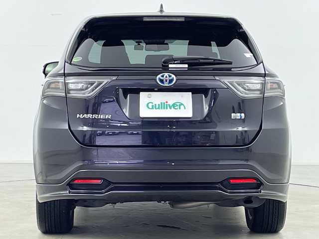 トヨタ ハリアー ハイブリッド プレミアム 道央・札幌 2014(平26)年 6.7万km スパークリングブラックパールクリスタルシャイン ・ワンオーナー/・純正ナビCD/DVD/BT/AUX/フルセグTV/・JBLサウンド/・純正エアロ　フロント/サイド/リア/・パワーバックドア/・TVキャンセラー/・クルーズコントロール/・ハーフレザーシート/・社外ドライブレコーダー/・LEDヘッドライト/・オートライト/・オートマチックハイビーム/・スペアキー