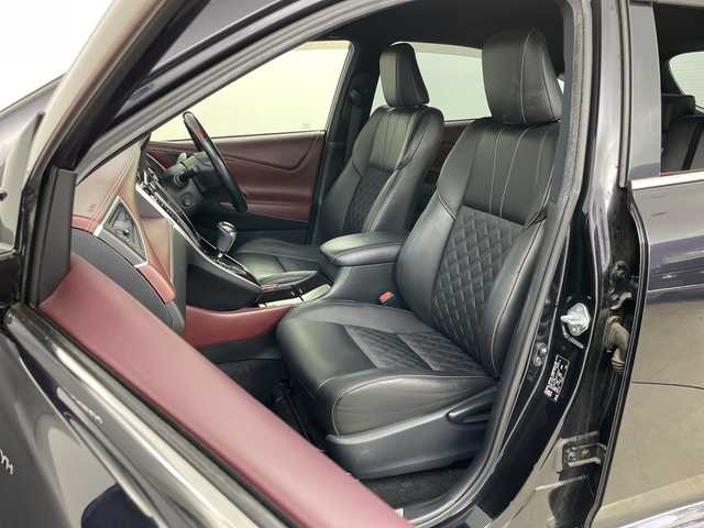 トヨタ ハリアー ハイブリッド プレミアム 道央・札幌 2014(平26)年 6.7万km スパークリングブラックパールクリスタルシャイン ・ワンオーナー/・純正ナビCD/DVD/BT/AUX/フルセグTV/・JBLサウンド/・純正エアロ　フロント/サイド/リア/・パワーバックドア/・TVキャンセラー/・クルーズコントロール/・ハーフレザーシート/・社外ドライブレコーダー/・LEDヘッドライト/・オートライト/・オートマチックハイビーム/・スペアキー