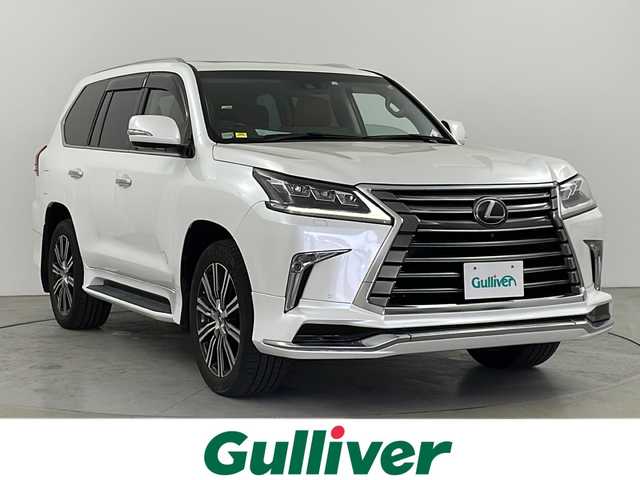 レクサス ＬＸ 570 道央・札幌 2017(平29)年 5.2万km ソニッククォーツ ・後期モデル/・モデリスタエアロ/・モデリスタマフラー/・純正21インチAW/・セーフティシステムプラス/・F・R席(シートヒーター&ベンチレーション）/・ステアリングヒーター/・ウッドコンビステアリング/・パワーバックゲート/・LEDヘッドライト/・HUD/・BSM/・クールボックス/・ビルトインETC(2.0)/・セミアニリン本革シート/・サンルーフ/・スマートキー/・12.3インチディスプレイ