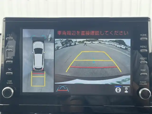トヨタ カローラ クロス ハイブリッド Z 愛媛県 2023(令5)年 1.7万km スパークリングブラックパールクリスタルシャイン アラウンドビューモニター/純正ナビ/Bluetooth/フルセグTV/ETC/レーダークルーズコントロール/レーンキープアシストシステム/ブラインドスポットモニター/プリクラッシュセーフティ/パワーバックドア/ハーフレザーシート/D＋N席シートヒーター/D席パワーシート/LEDヘッドライト/オートライト/オートマチックハイビーム/フォグランプ/純正フロアマット/ドアバイザー/純正18インチアルミホイール/プッシュスタート/スマートキー